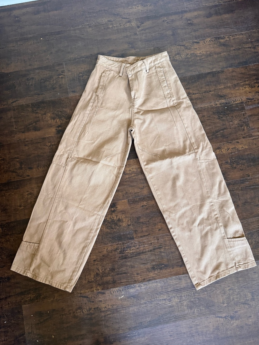 Chocolate Relaxed Wide Leg Pants in Tan